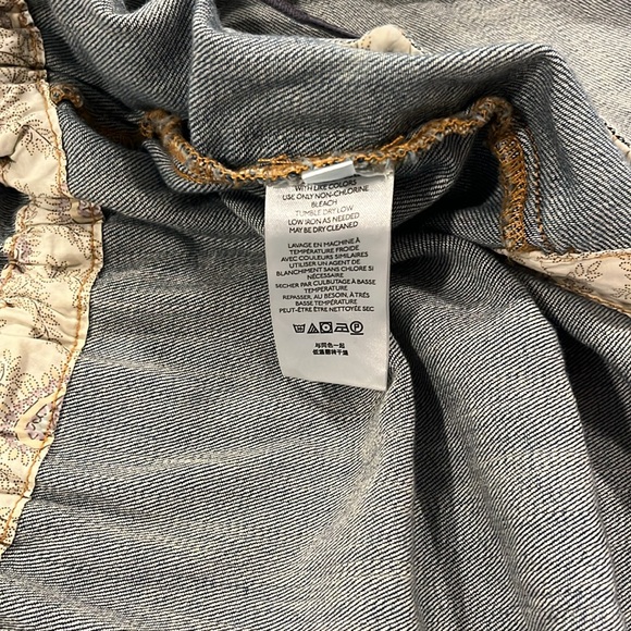 Pilcro Anthropologie Denim Jean Kimono Jacket M - Picture 8 of 10